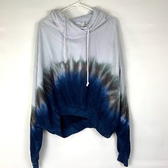 Young Fabulous & Broke Tops - Young Fabulous and Broke Raissa tie dye cropped sweatshirt